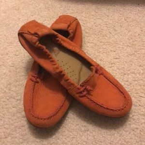 Orange loafers!
